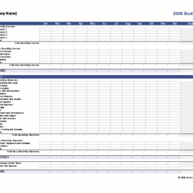 3 Months Budget Sheet Template