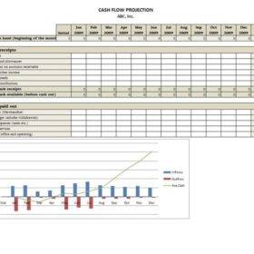 Annual Cash Flow Projection Template