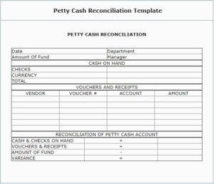 Cash Reconciliation Sheet Template | Free Excel Templates