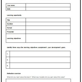 Study Record Template Word