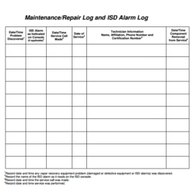 Auto Maintenance And Repair Log Template