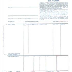 Bill of Lading Form