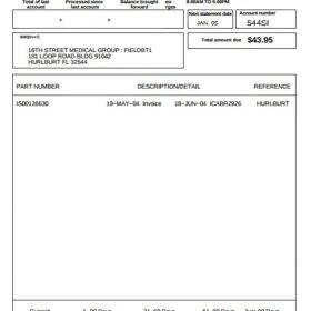 Free Statement of Account Form