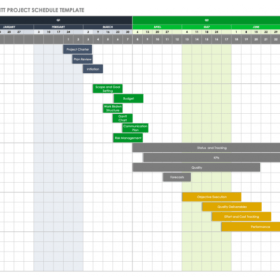 Monthly Project Schedule Template