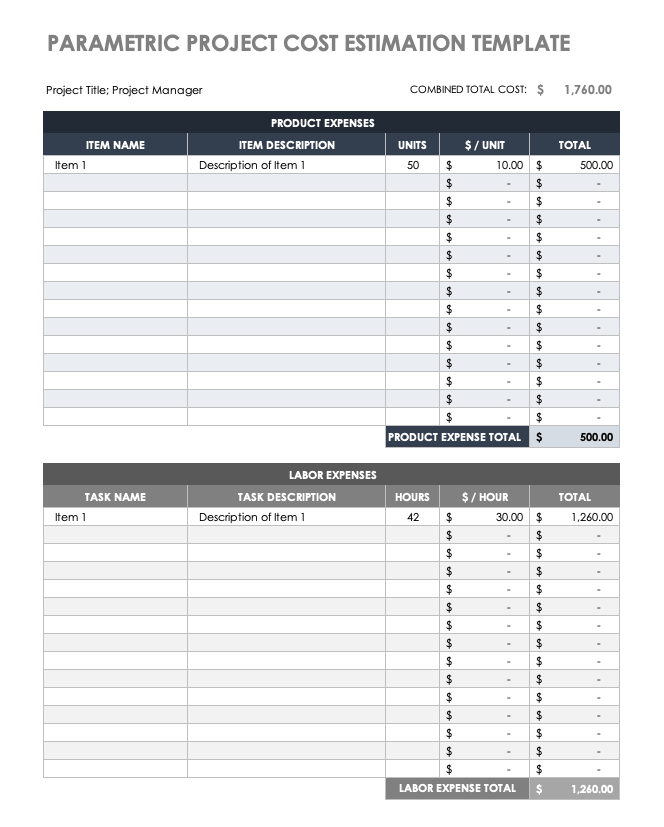 Project Cost Control Template