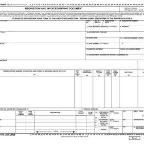 Requisition Bill of Lading Template