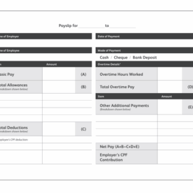 Salary Pay Slip Template