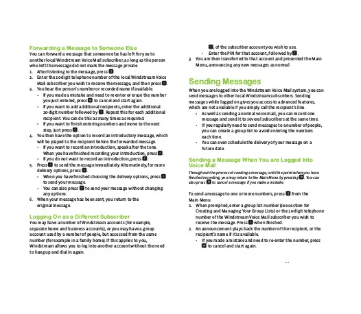 Voice Message Tab Template