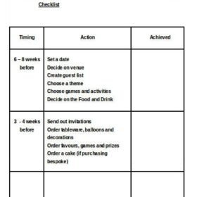 Baby Shower Planner Template PDF
