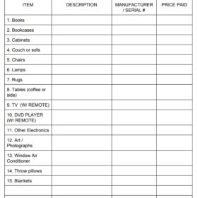 Home Inventory Turnover Analysis Template