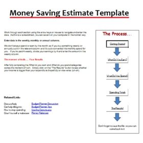 Money Saving Estimate Template