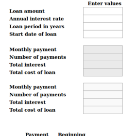 Mortgage Loan Calculator Template