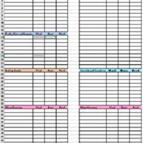 Pantry Inventory Template Excel