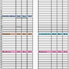 Pantry Inventory Template Excel