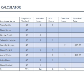 Payroll Calculator Template