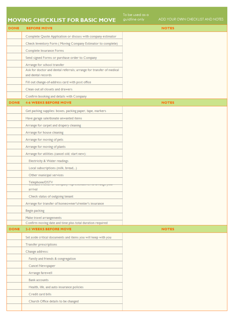 Moving Inventory Template Professional Moving Inventory Template | Free Excel Templates