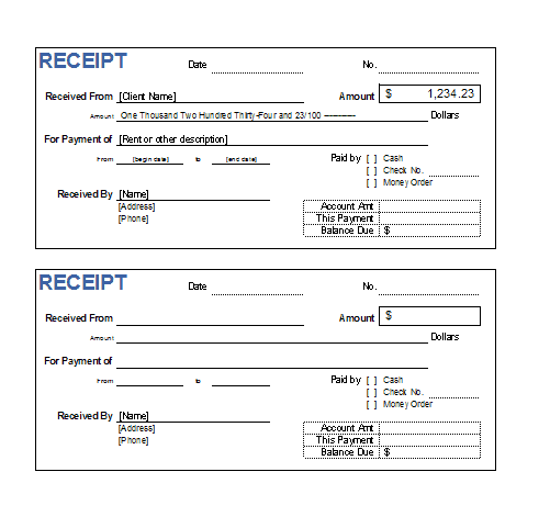 Sample Cash Deposit Slip Template