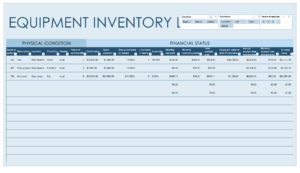 Equipment Inventory Templates | 15+ Free Xlsx, Docs & PDF Samples ...