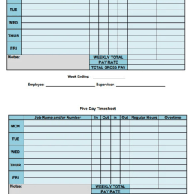 Weekly Net Salary Calculator Template