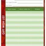 Christmas List Templates | 23+ Free Printable Xlsx, Docs & PDF Formats ...