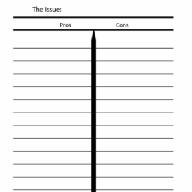 Pros and Cons Scale Template