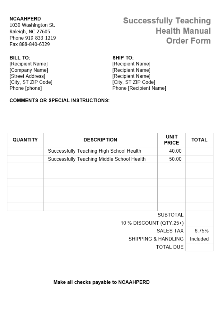 Blank Sales Invoice Template