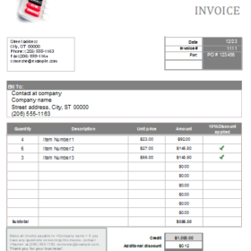 Sales Invoice Example