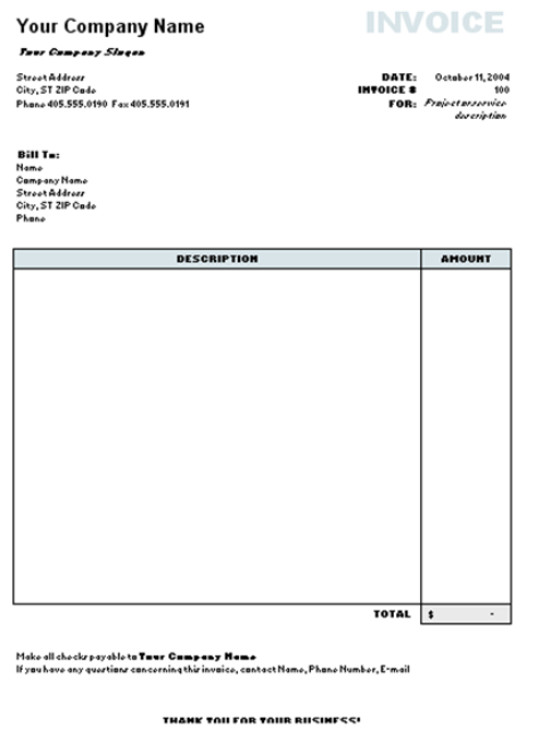 Sales Invoice Sample