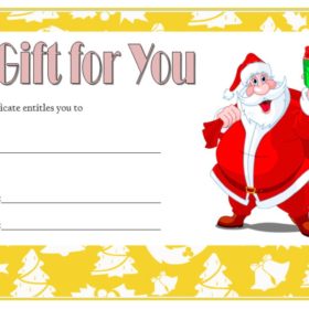 Christmas Gift Voucher Design Template