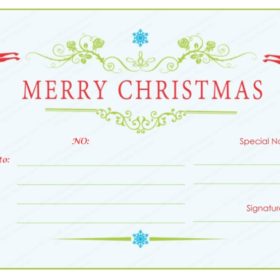 Christmas Gift Voucher Example