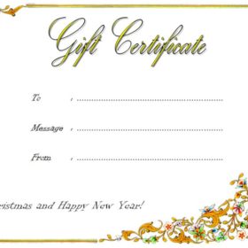 Christmas Gift Voucher Layout