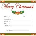 Christmas Gift Voucher Templates | 22+ Free Printable Xlsx, Docs &amp; PDF ...