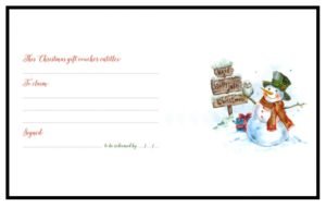 Christmas Gift Voucher Templates | 22+ Free Printable Xlsx, Docs &amp; PDF ...