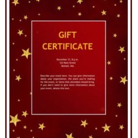 Professional Christmas Gift Voucher Template