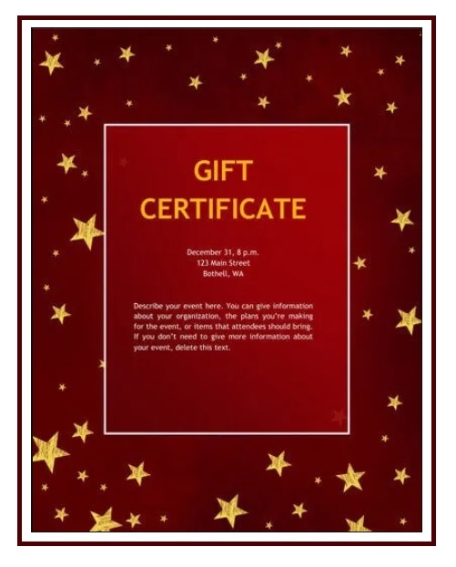 Christmas Gift List Template