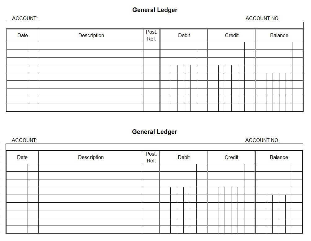 Account Ledger Template