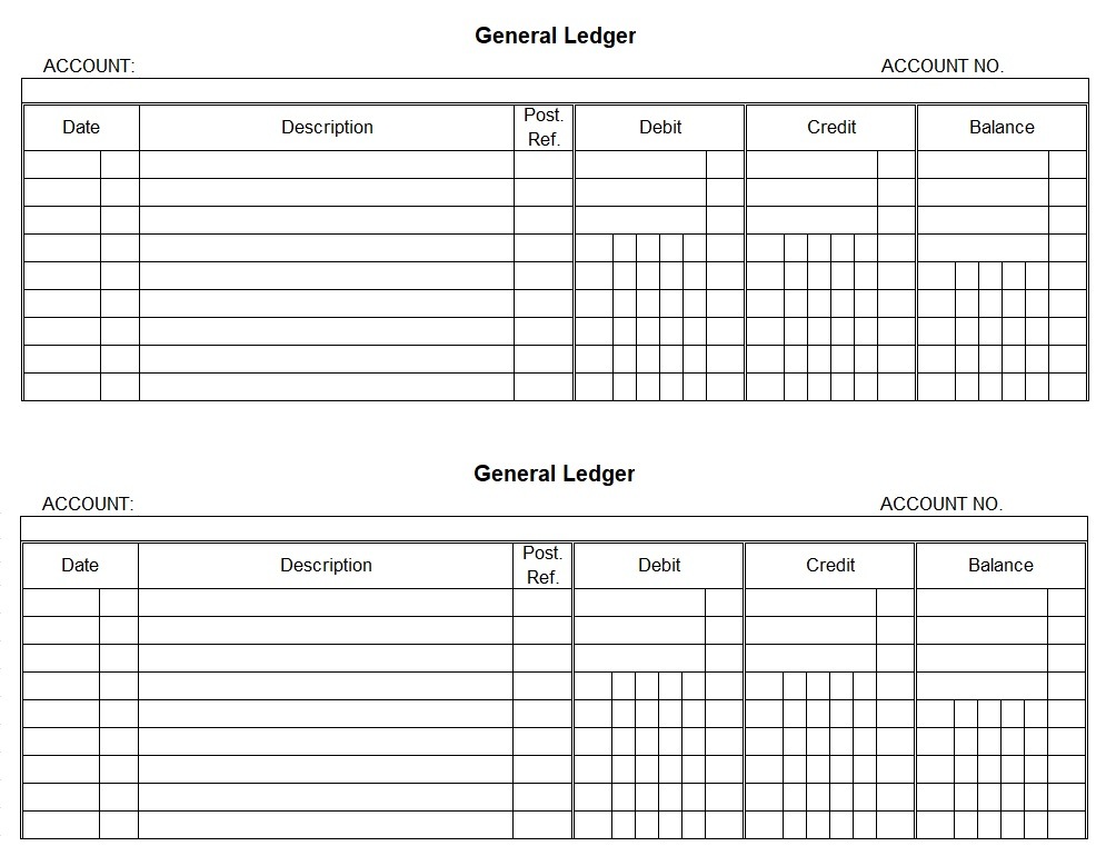 Account Ledger Templates 14+ Free Printable Xlsx, Docs & PDF Formats