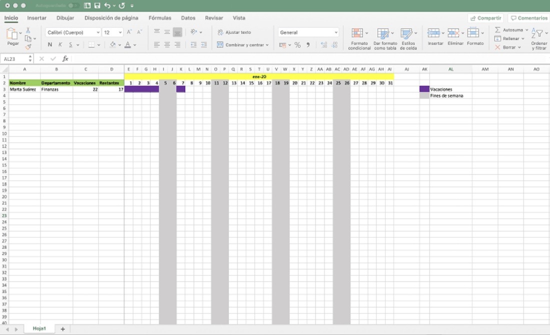 Annual Leave Calculator Template Excel