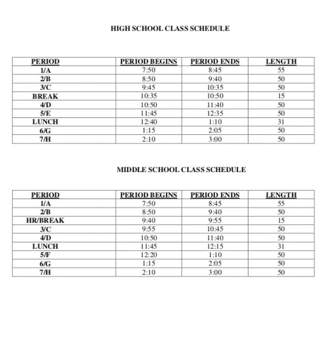 High School Class Schedule Template Free Excel Templates