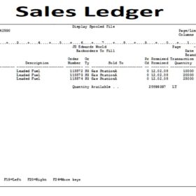 Sales Control Ledger Template