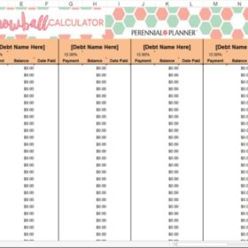 Debt Snowball Calculator Example