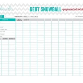 Debt Snowball Calculator Format