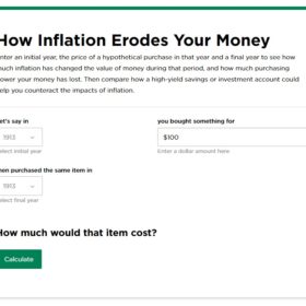Inflation Calculator Form