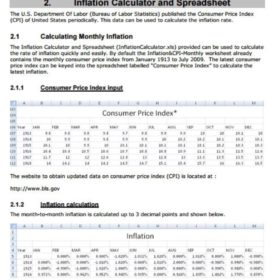 Inflation Calculator Sample