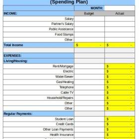 Personal Budget Expense Template