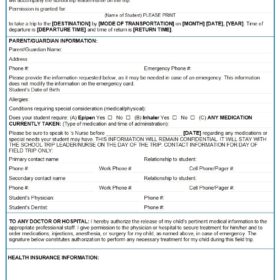 Educational Field Trip Template