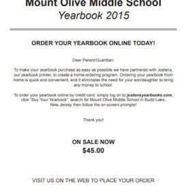 Middle School Yearbook Template