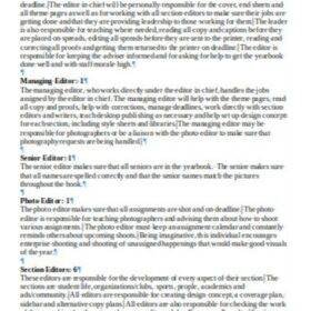 Staff School Yearbook Template