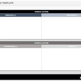 SWOT Matrix PPT Template