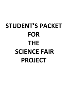 Science Fair Project Application Example Science Fair Project Example | Free Excel Templates